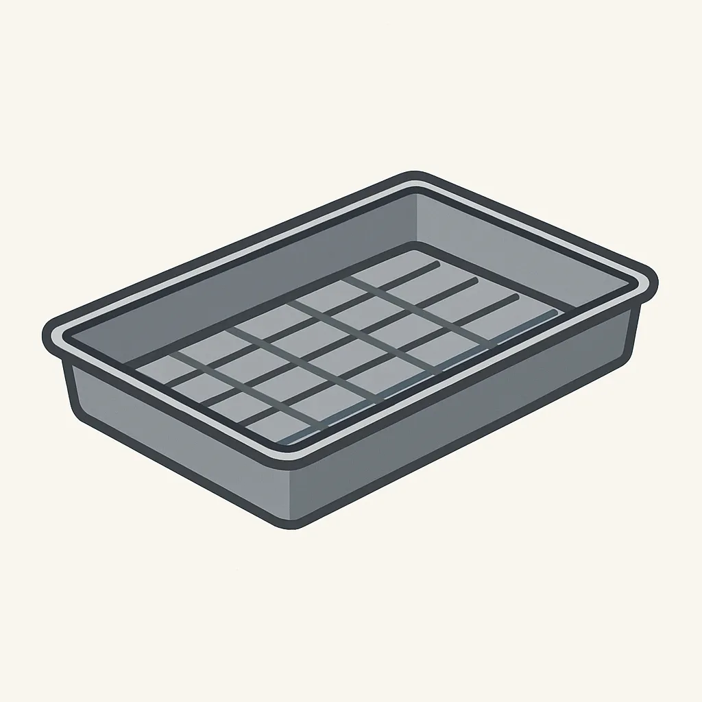 Sturdy microgreens grow tray