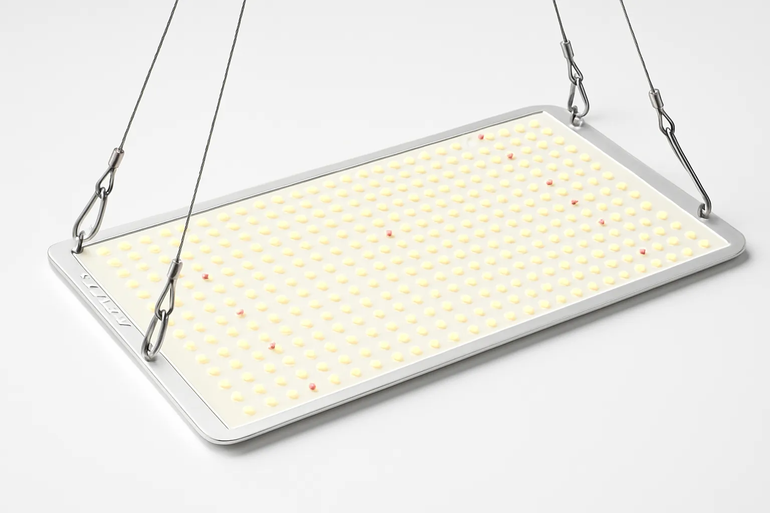 Flat LED panel grow light