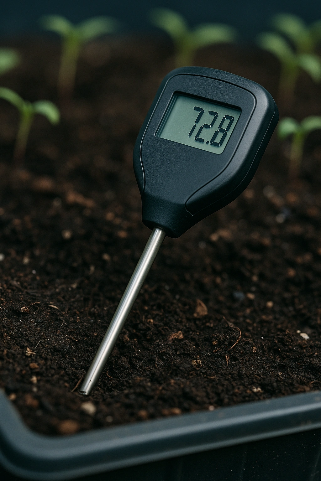 Soil probe thermometer